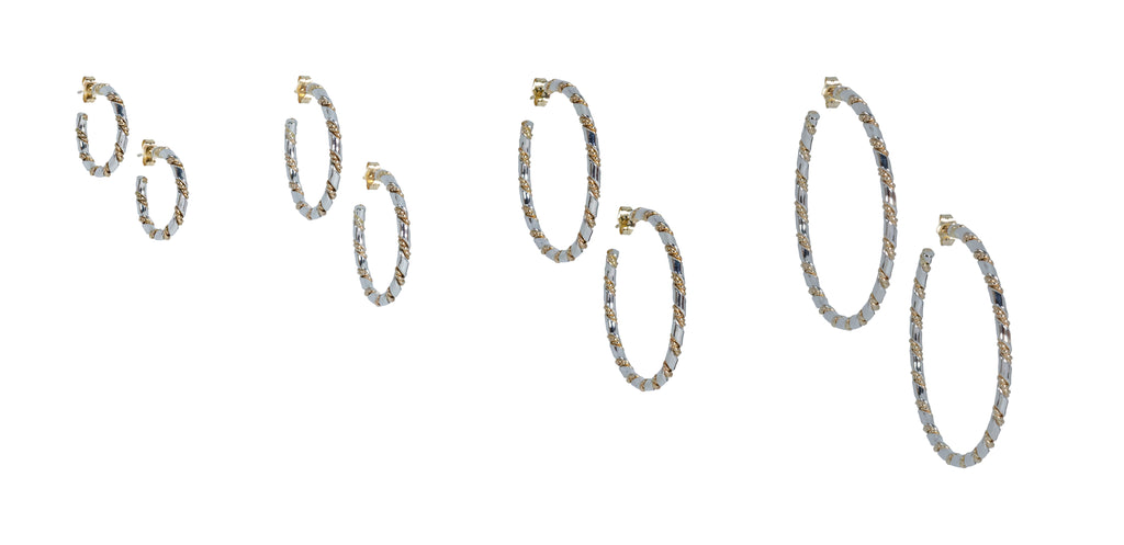 Thick Renaissance Hoop Earrings - EH5