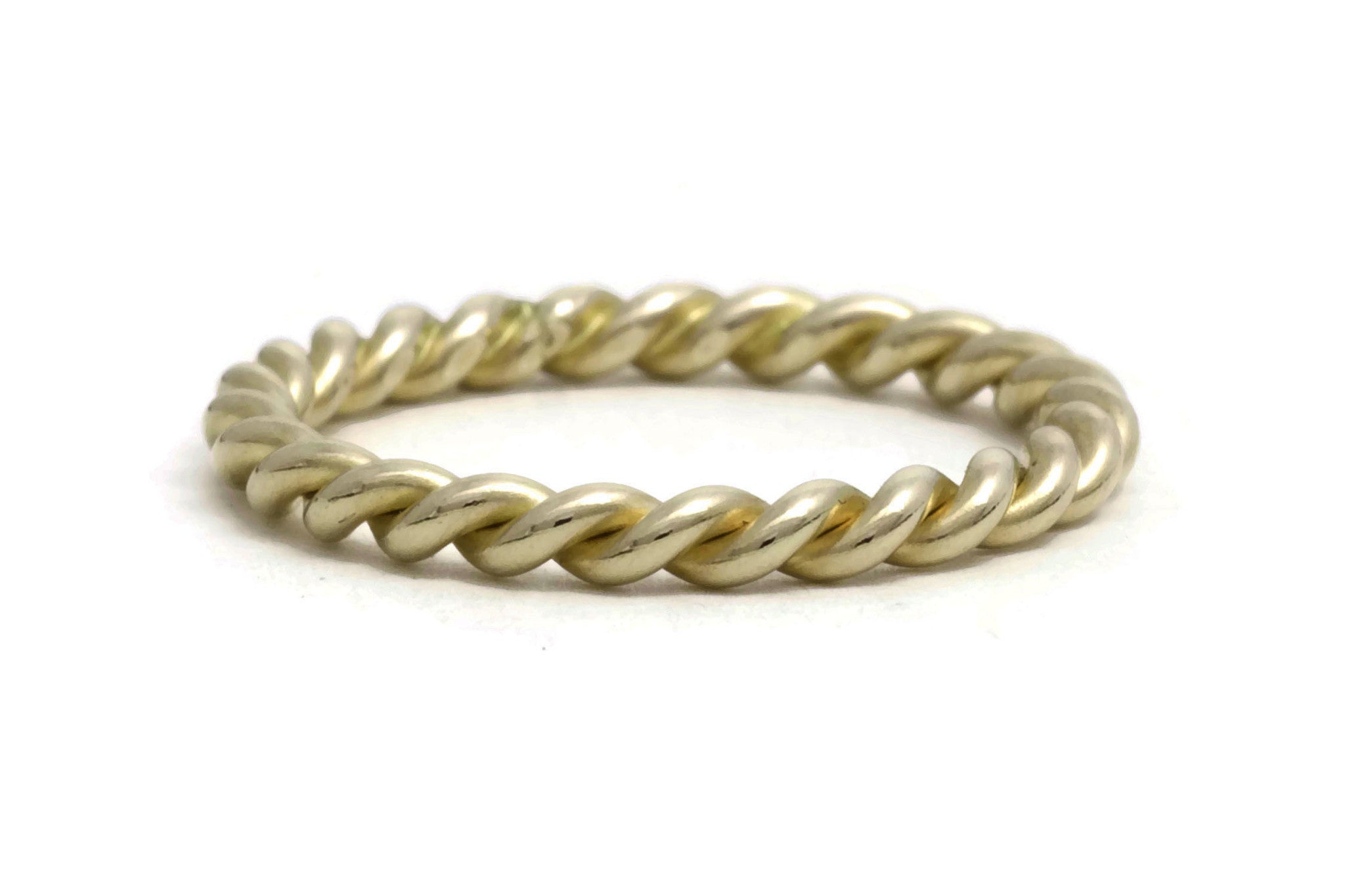 Gold Rope Twist Ring, heavy weight - TaberStudios