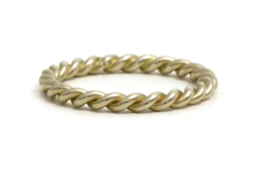 Gold Rope Twist Ring, heavy weight