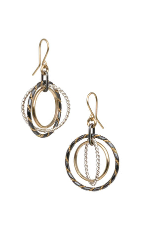 Fra Angelico Earrings, mixed - E91m - Short