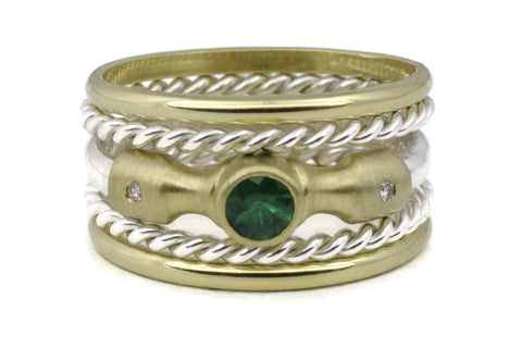 Lighthouse Ring (Emerald) Classic TS Stack