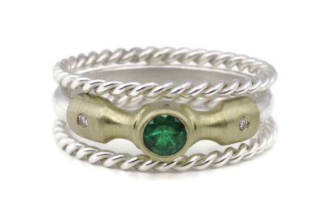 Lighthouse Ring (Emerald) Rope Set
