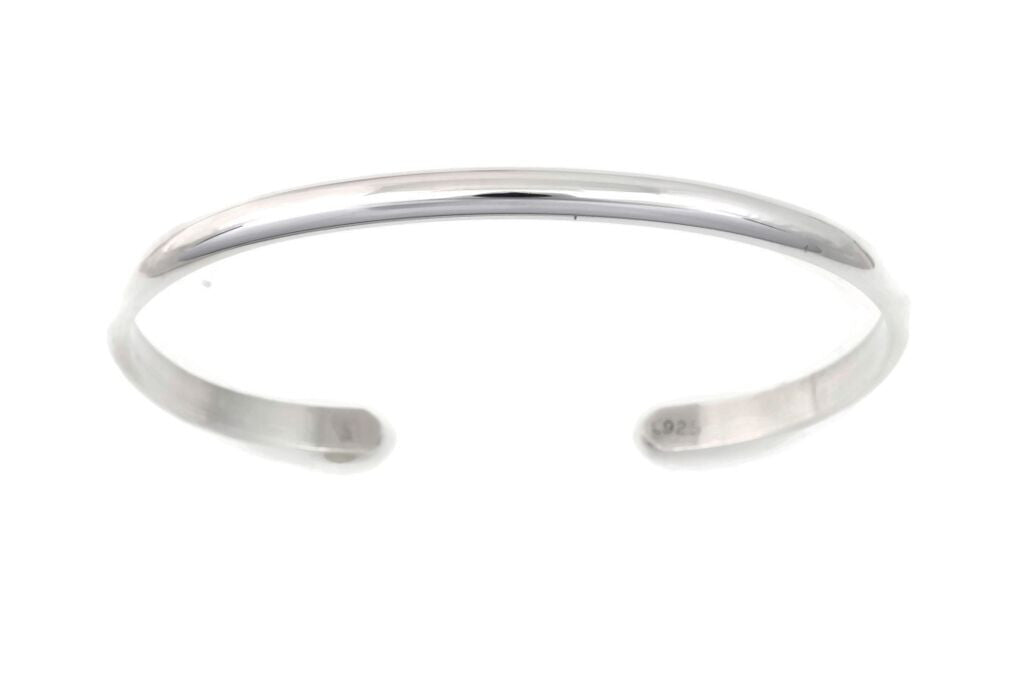 Plain Silver Bracelet medium - BM1 - TaberStudios