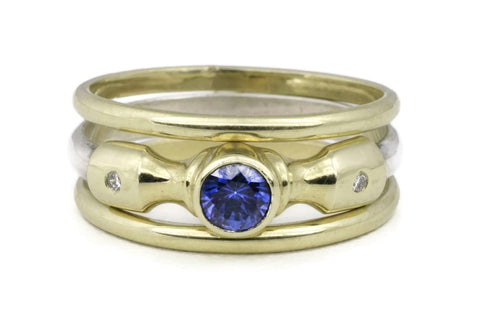 Lighthouse Ring (Sapphire) Band Set